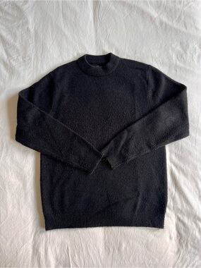 OAK + FORT Black Crewneck Sweater